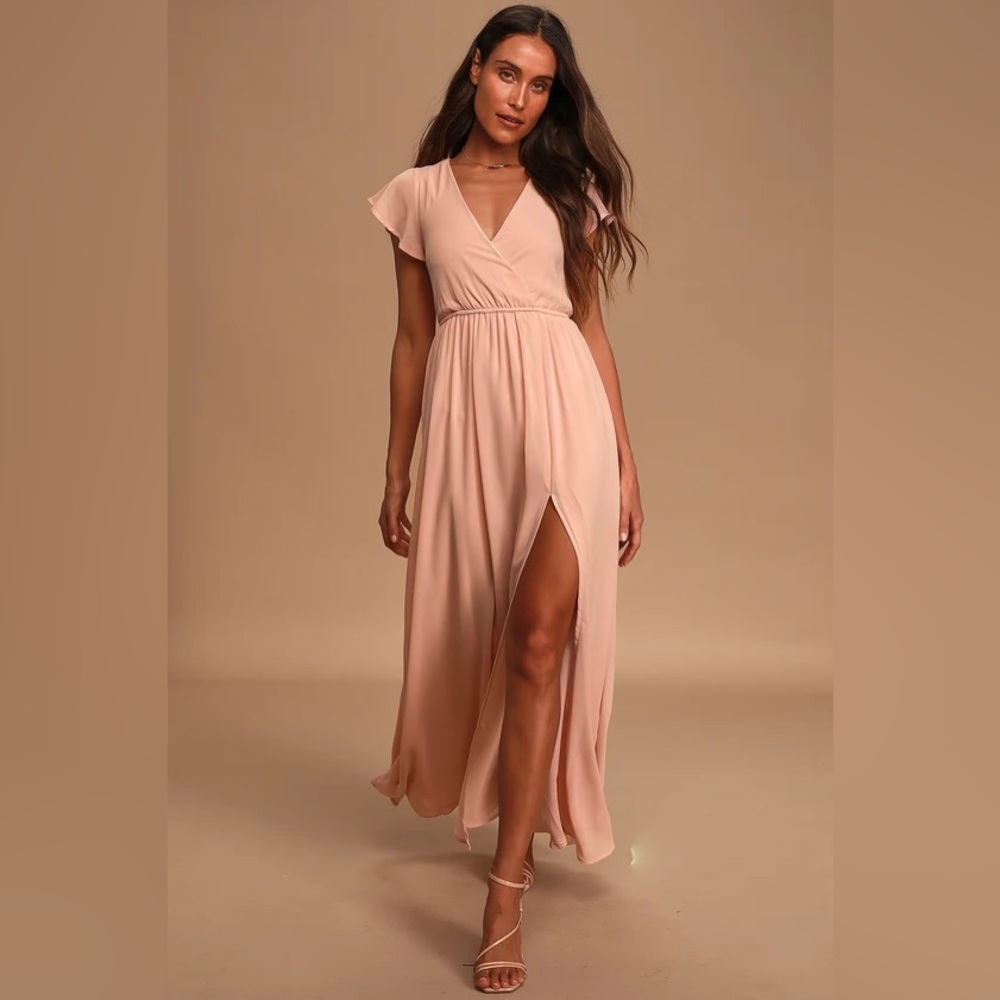 Blush maxi dress from Lulu’s